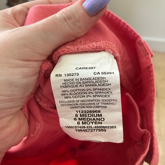 Pink Lee capris size 8 - Picture 6 of 7